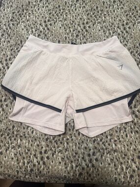 Gym shark Yoga Light beigeLayered Athletic Shorts